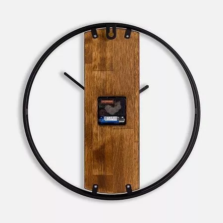 Часы Woodix, черные с коричневым