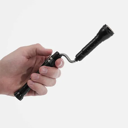 Телескопический фонарь с магнитом Flexion, черный