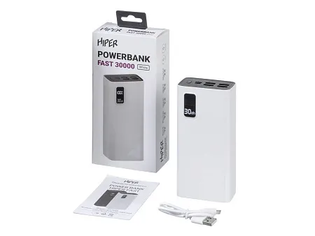 Портативный внешний аккумулятор FAST, 30000 mAh