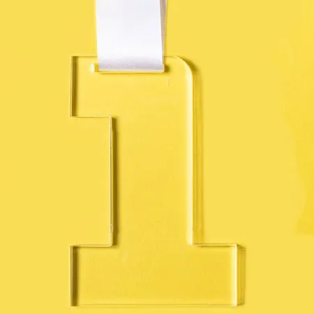 Медаль FIRST PLACE в подарочной упаковке, 65х100х5 мм, акрил