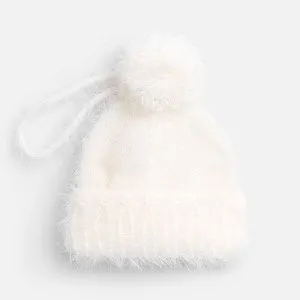 Подвеска на елку «Вьюшка», шапочка, белая