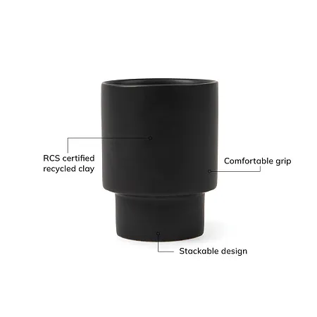 Стакан VINGA Nagano pure из глины RCS, 300 мл