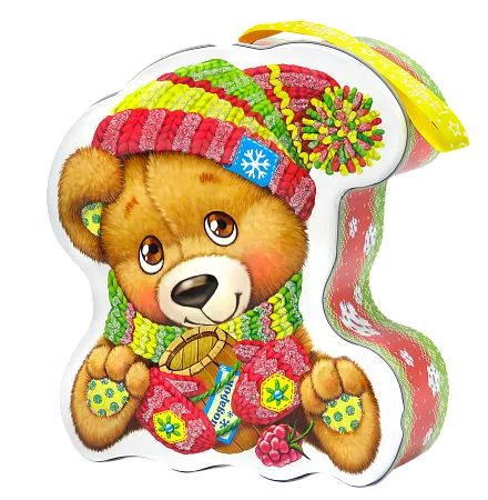 №4 ЖЕСТЕБАНКА МИШУТКА 700 грамм новогодний подарок классический