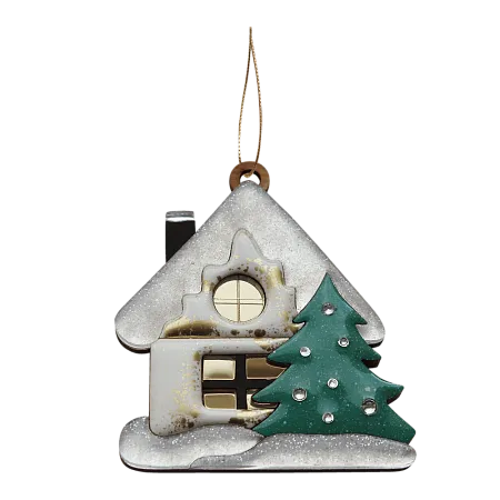 Ёлочная игрушка Домик