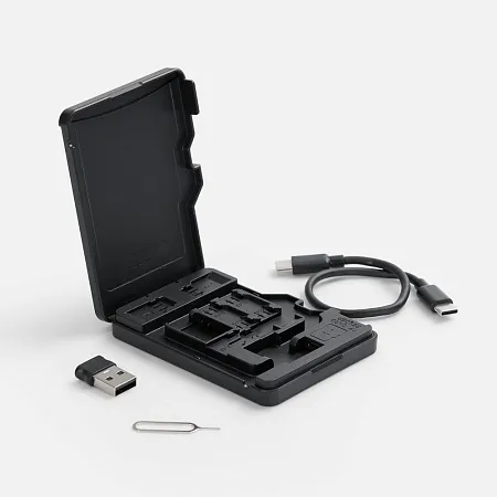 Футляр для карт памяти и SIM Multitask, черный