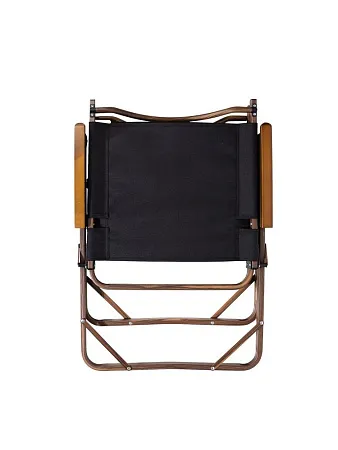 Стул MW02 складной, черный, темное дерево