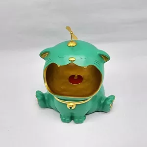 Статуэтка хранитель Кот большой, белый