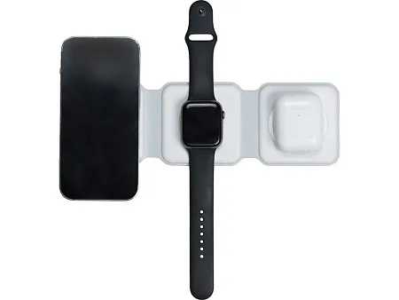 Беспроводное зарядное устройство 3-в-1 Road, 15 Вт