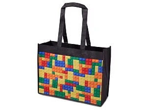 Сумка для шоппинга с карманом, с возможностью двухсторонней полноцветной печати