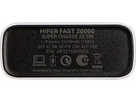 Портативный внешний аккумулятор FAST, 20000 mAh