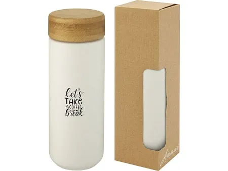 Керамическая кружка Lumi с бамбуковой крышкой