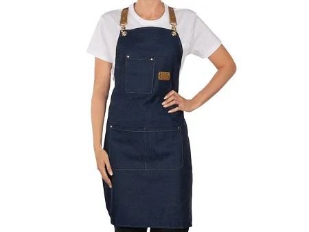 Джинсовый фартук с карманами Fry