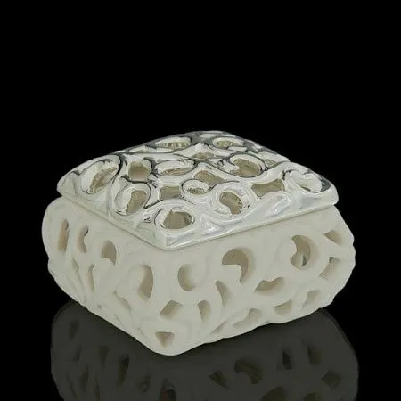 Шкатулка Beige Rose, кремовая