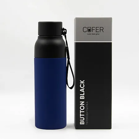 Термобутылка Button Black
