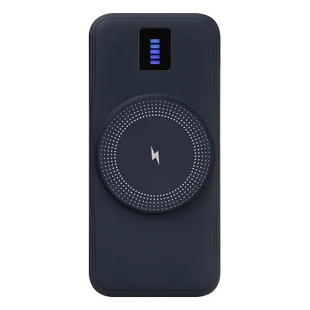 Внешний беспроводной аккумулятор, Ultra Wireless Magnetic, 10000 mah, синий