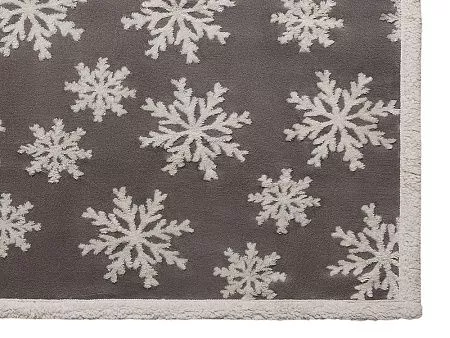 Плед Snowflake новогодний с капюшоном