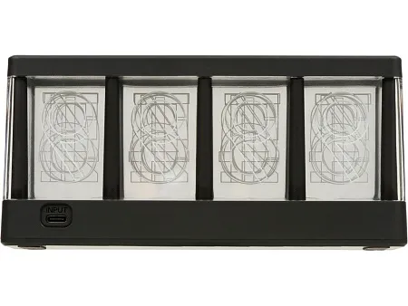 Часы с LED-подсветкой и беспроводной зарядкой Cyber, 10 Вт