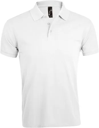 Рубашка поло мужская PRIME MEN, белая