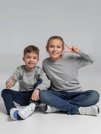 Свитшот детский Toima 2.0 Kids, серый меланж