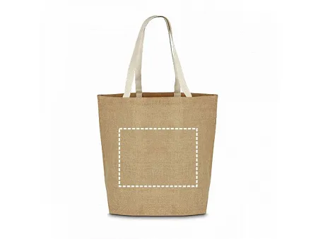 Сумка из джутовой ткани TIZZY