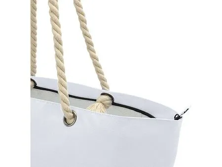 Пляжная сумка-холодильник Panama GRS из переработанных материалов с ручками-шнурками