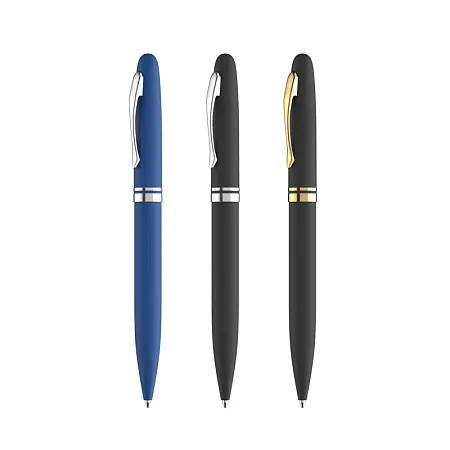 Ручка шариковая "Moon", черный, покрытие soft touch