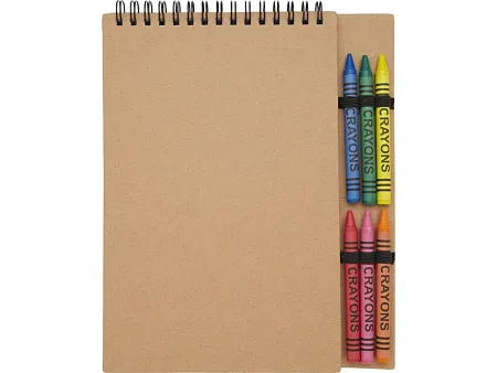 Блокнот А5 Doodle с восковыми мелками