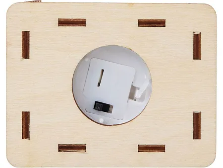 Деревянная подвеска на елку с подсветкой Lumihut