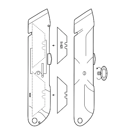 Безопасный строительный нож из цинкового сплава