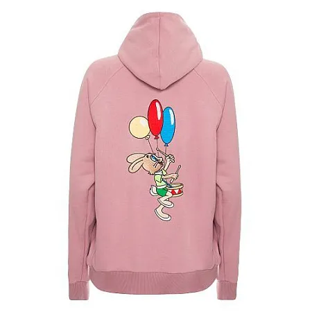 Толстовка на молнии Gourji "Ну, погоди" розовая XL