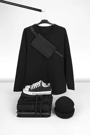 Свитшот унисекс S1, черный