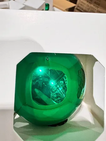 Оформительский шар Finery, 10 см, глянцевый красный