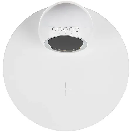 Станция беспроводной зарядки с часами и подсветкой GlobeBee, белая