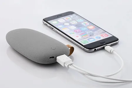 Внешний аккумулятор Pebble 5200, серо-синий