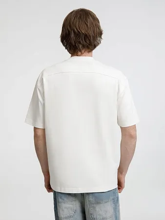 Футболка оверсайз унисекс Sideline, молочно-белая