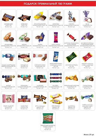 №4 МЕШОЧЕК ЕЛОЧКА (красный) 700 грамм новогодний подарок классический