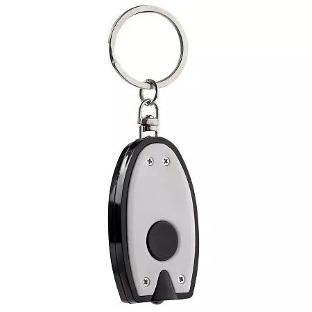 Брелок-фонарик Vivid ver.2, белый с черным