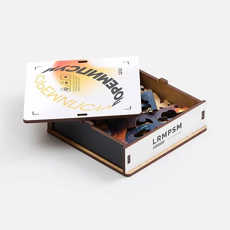 Деревянный пазл в шкатулке PuzzleBox на заказ