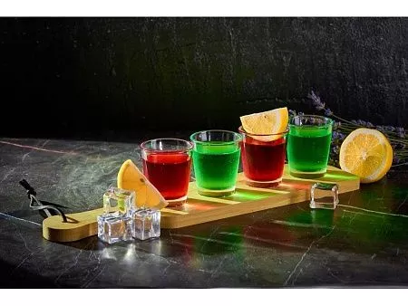 Набор стопок на бамбуковой подставке Shots