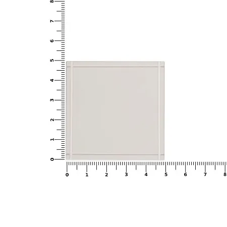 Лейбл из ПВХ Dzeta, L, белый