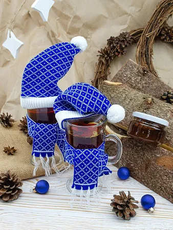 Вязаный шарфик Dress Cup ver.2, красный