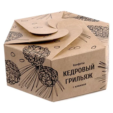 Конфеты «Кедровый грильяж» с клюквой