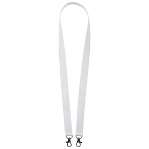 Лента для бейджа Carabine Duo, белая