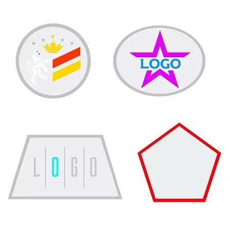 Шеврон из габардина Gabo L, белый