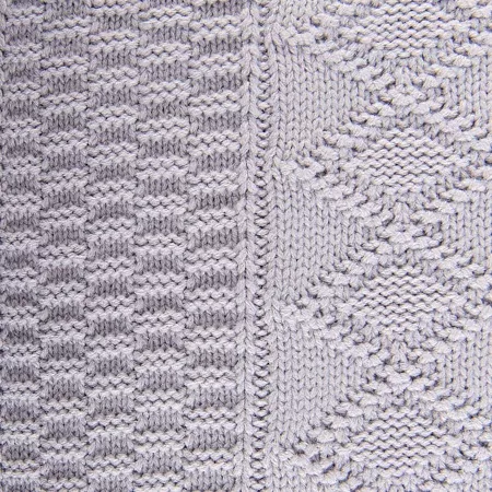Плед LYKKE MIDI, серый, шерсть 30%, акрил 70%, 150*200 см