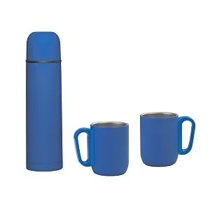 Набор "Гейзер" (термос, 2 кружки), покрытие soft touch