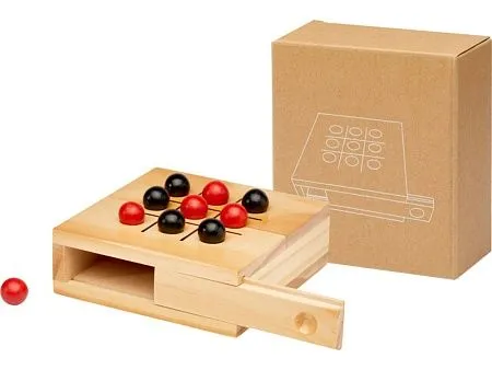 Деревянная игра в крестики-нолики Strobus