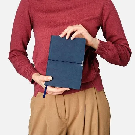 Ежедневник Portobello Trend, In Velour, недатированный, синий