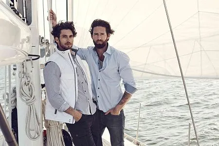 Рубашка мужская в полоску RENO, серая