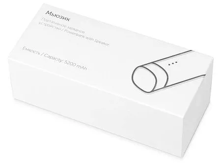 Портативное зарядное устройство Мьюзик, 5200 mAh